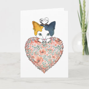 Valentine Kitty Card