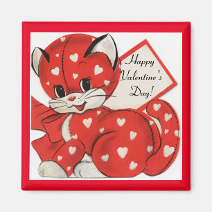 Valentine Kitty Magnet