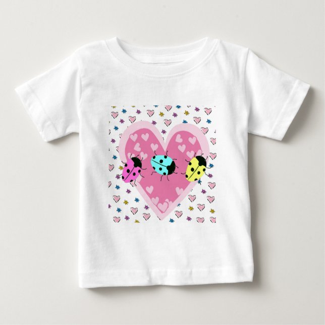 VALENTINE LADYBUGS BABY T-Shirt (Front)