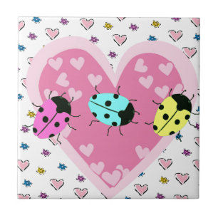 VALENTINE LADYBUGS TILE