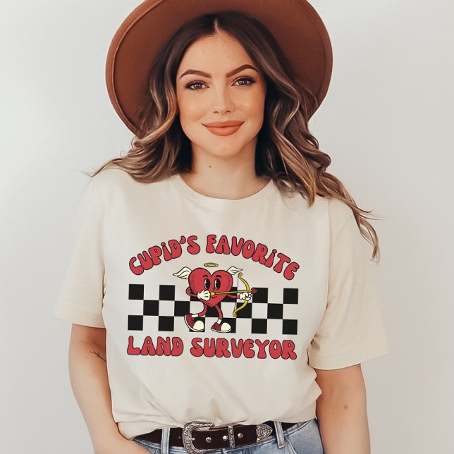 Valentine Land Surveyor Cartography Valentines Day T-Shirt (Creator Uploaded)