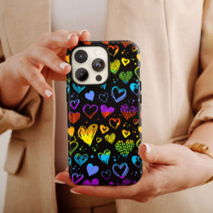 Valentine LGBT Love Hearts   iPhone 14 Case-Mate Case