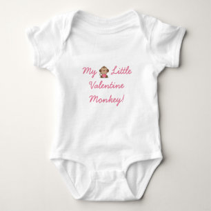 Valentine Little Monkey Baby 3-snap Crawler TREND Baby Bodysuit