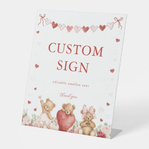 Valentine Little Sweetheart Baby Shower Sign