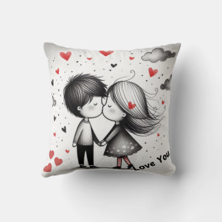 Valentine Love Art Throw Pillow
