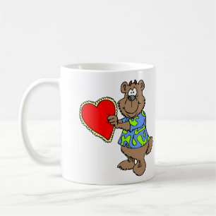 Valentine Love Bear Cute Happy Valentine's Day Coffee Mug