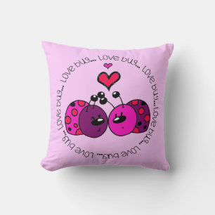 Valentine Love Bug Cushion