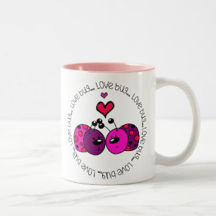 Valentine Love Bug Two-Tone Coffee Mug