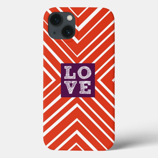 Valentine LOVE Bullseye Case-Mate iPhone Case (Back)