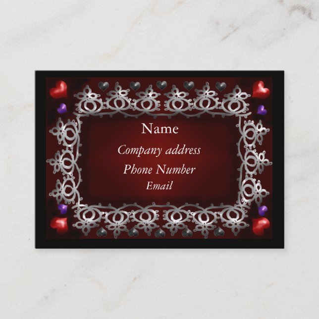 valentine love business card (Front)