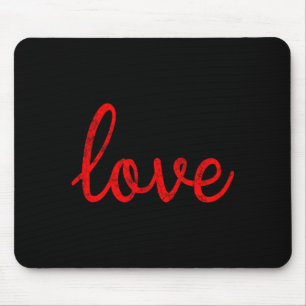 Valentine Love Distressed Graphic Mouse Pad