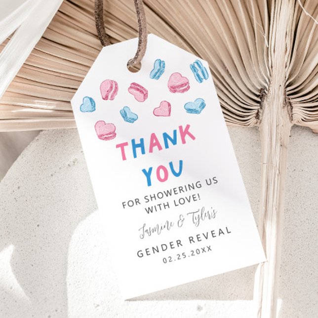 Valentine Love Gender Reveal Gift Tags (Creator Uploaded)