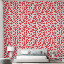 Valentine Love Hearts Red And White