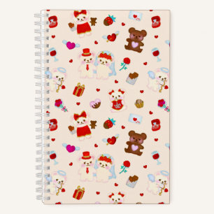 Valentine Love Teddy Bear Notebook