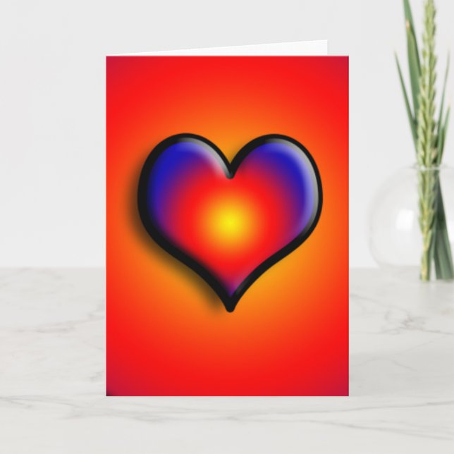 VALENTINE LOVE  VENETIAN MASQUERADE HOLIDAY CARD (Front)