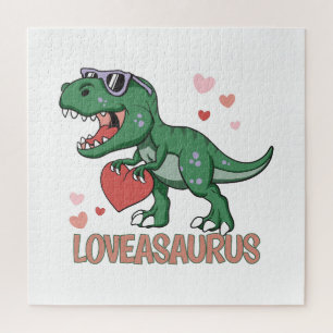 Valentine Loveasaurus Jigsaw Puzzle