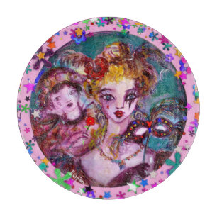 VALENTINE LOVERS VENETIAN MASQUERADE PARTY  CUTTING BOARD