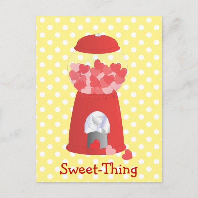 Valentine Machine Holiday Postcard (Front)