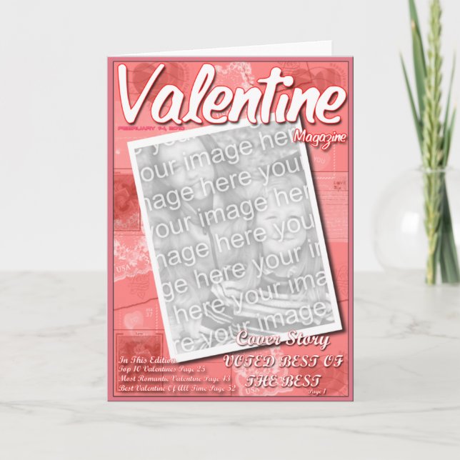 Valentine Magazine 2nd Edition Holiday Card (Front)