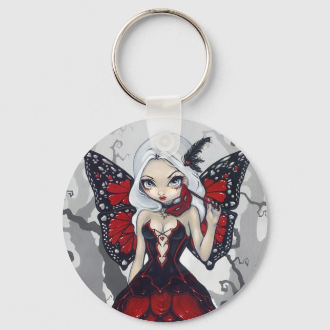 "Valentine Masquerade" Keychain (Front)