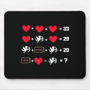 Valentine Math Equations Shirt For Math Teachers M Mouse Pad