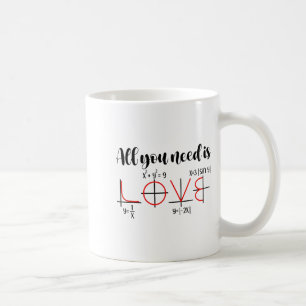 Valentine Math Humor For Teachers Students  Coffee Mug