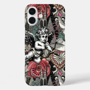valentine maximalism col dark iPhone 16 plus case