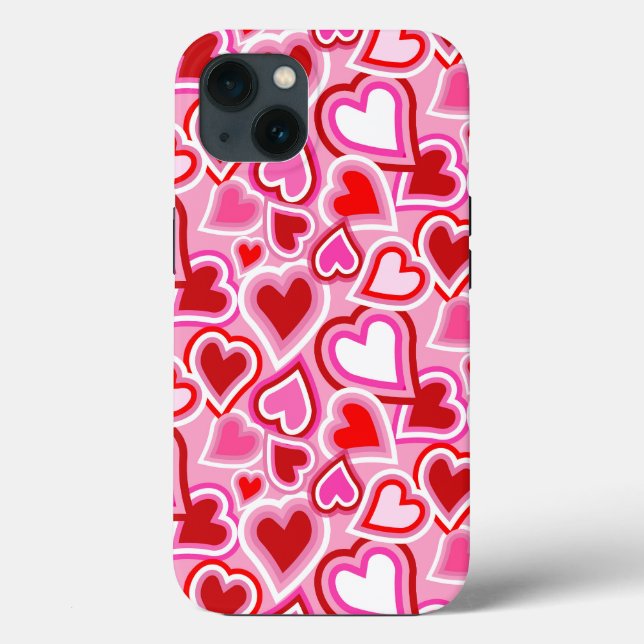 Valentine mix hearts Case-Mate iPhone case (Back)