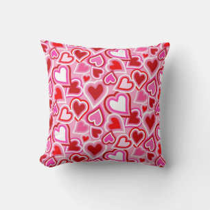 Valentine mix hearts cushion