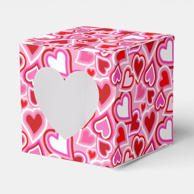 Valentine mix hearts favour box (Front Side)