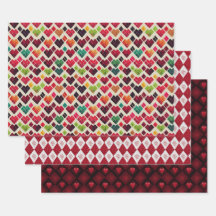 Valentine Modern Argyle Pattern Set No6