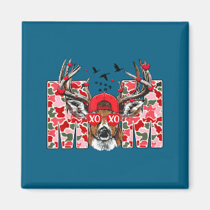 Valentine Mom Camo Deer Buck Hunting Matching Vale Magnet