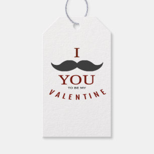 Valentine Moustache Gifts Gift Tags