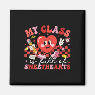 Valentine My Cl Is Full Of Sweethearts Teacher Men Magnet