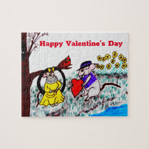 VALENTINE MYRTLE MOUSE BE MINE   JIGSAW PUZZLE