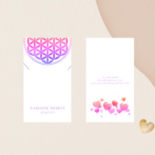 Valentine Necklace Display Card • Blume des Lebens