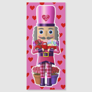 Valentine Nutcracker with Little Red Truck