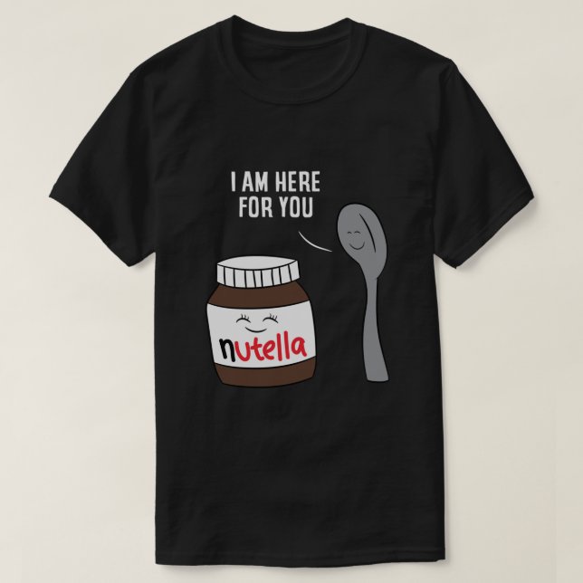 Valentine Nutella Mens CouplePartner Gifts  T-Shirt (Design Front)
