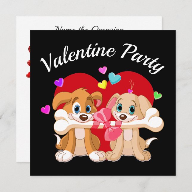Valentine Party Invitation (Front/Back)
