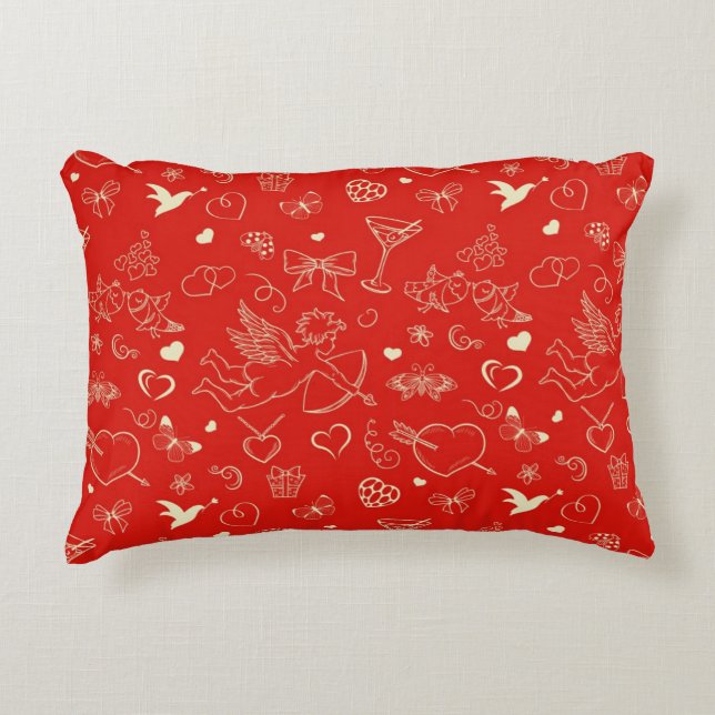 Valentine Pattern 2 Decorative Cushion (Front)