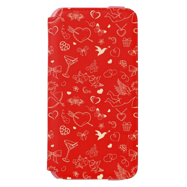 Valentine Pattern 2 Incipio iPhone Wallet Case (Folio Front)