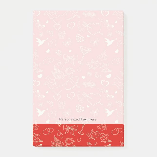 Valentine Pattern Post-it Notes (Front)