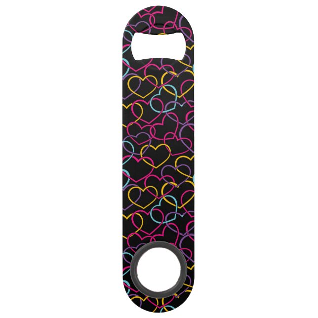 Valentine Pattern with Colour Hearts (Front)