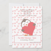 Valentine Penguin Invitation