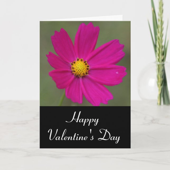 valentine petals holiday card (Front)