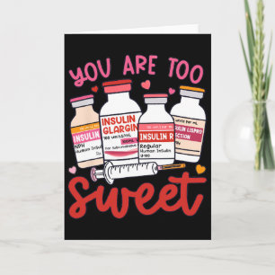 Valentine Pharmacist Diabetic Nurse Insulin Diabet Card