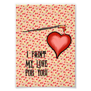 Valentine photo print