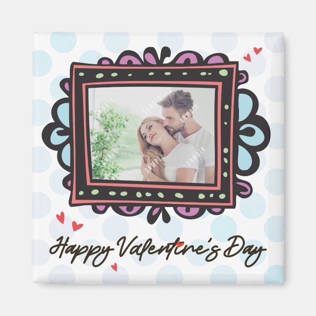 Valentine Photo Template Magnet (Front)