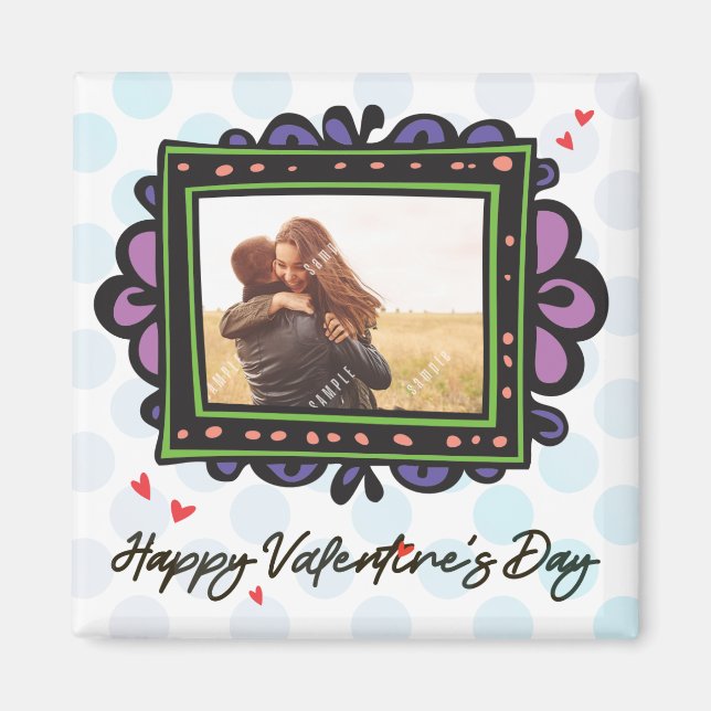 Valentine Photo Template Magnet (Front)