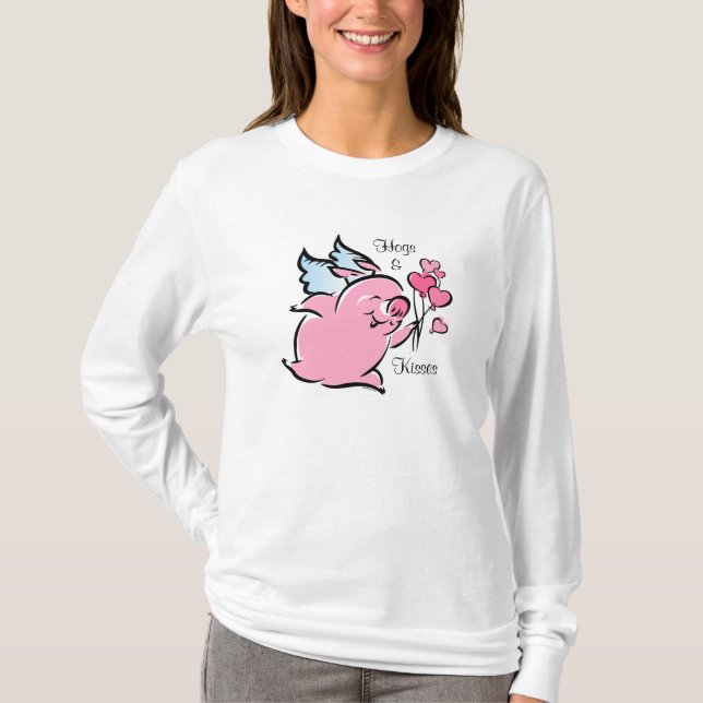 Valentine Pig Personalised T-Shirt (Front)
